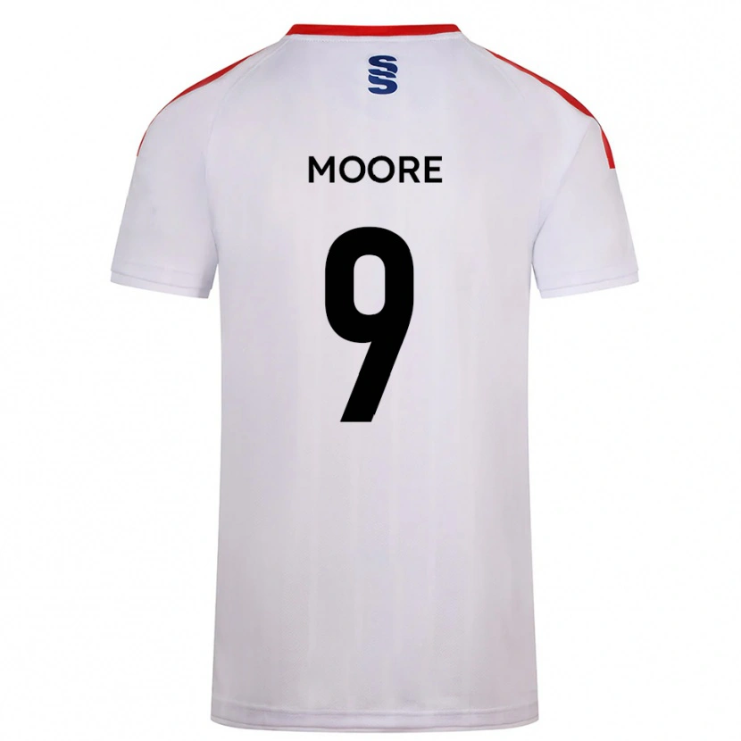 Danxen Dames Lois Moore #9 Wit Marine Thuisshirt Thuistenue 2025/26 T-Shirt België