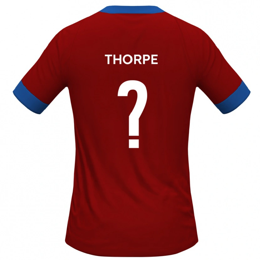 Danxen Dames Harry Thorpe #0 Rood Blauw Thuisshirt Thuistenue 2025/26 T-Shirt België