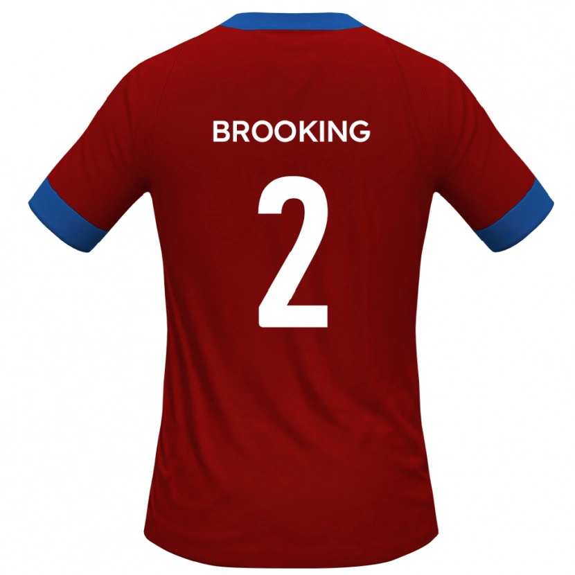 Danxen Dames Josh Brooking #2 Rood Blauw Thuisshirt Thuistenue 2025/26 T-Shirt België
