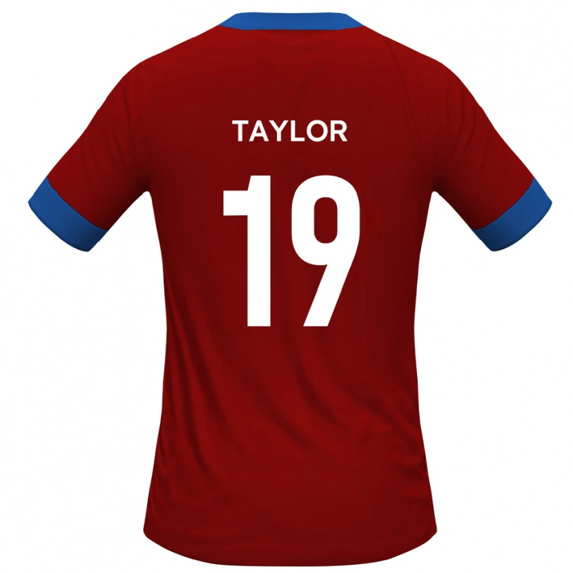 Danxen Dames Archy Taylor #19 Rood Blauw Thuisshirt Thuistenue 2025/26 T-Shirt België
