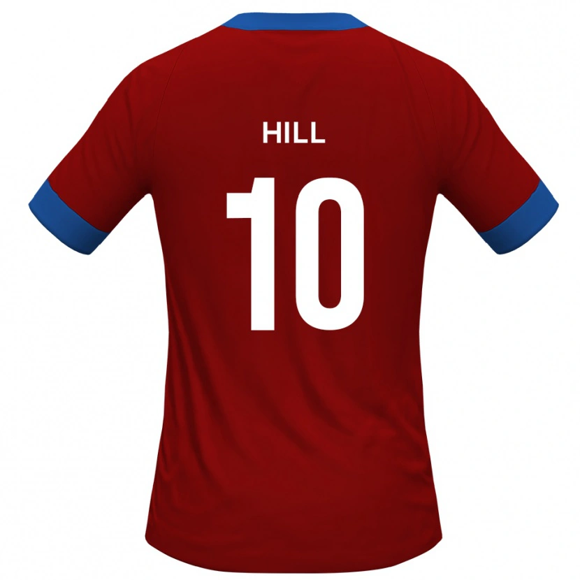 Danxen Dames Ryan Hill #10 Rood Blauw Thuisshirt Thuistenue 2025/26 T-Shirt België