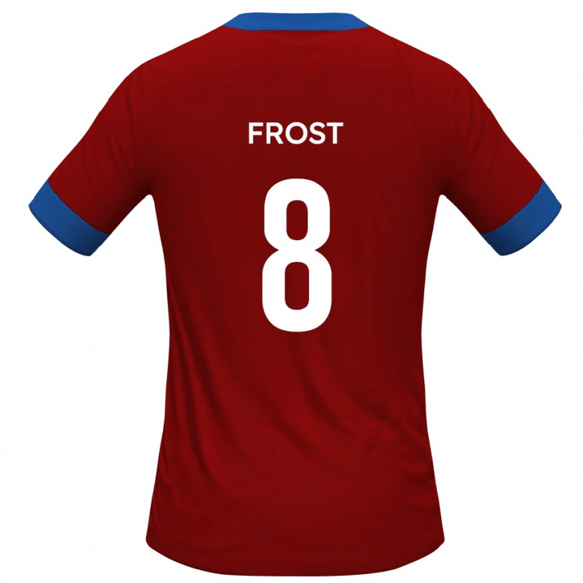 Danxen Dames Tyler Frost #8 Rood Blauw Thuisshirt Thuistenue 2025/26 T-Shirt België