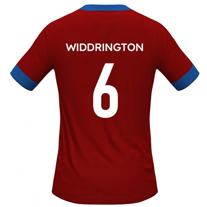 Danxen Dames Theo Widdrington #6 Rood Blauw Thuisshirt Thuistenue 2025/26 T-Shirt België