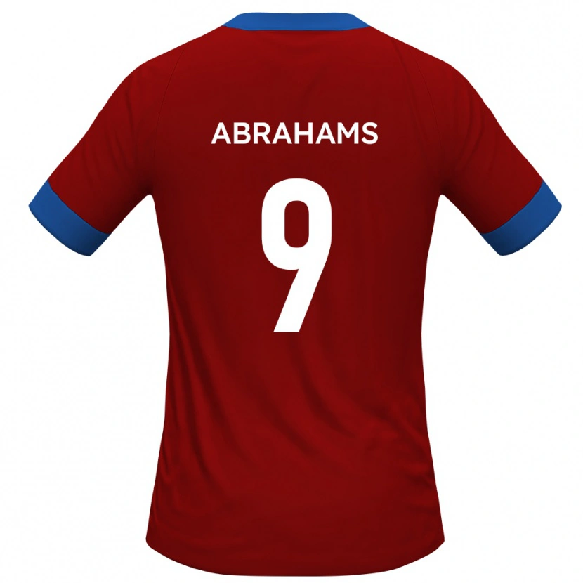 Danxen Dames Tristan Abrahams #9 Rood Blauw Thuisshirt Thuistenue 2025/26 T-Shirt België