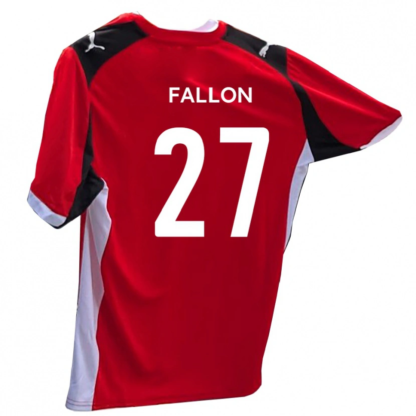 Danxen Dames Louie Fallon #27 Rood Wit Thuisshirt Thuistenue 2025/26 T-Shirt België