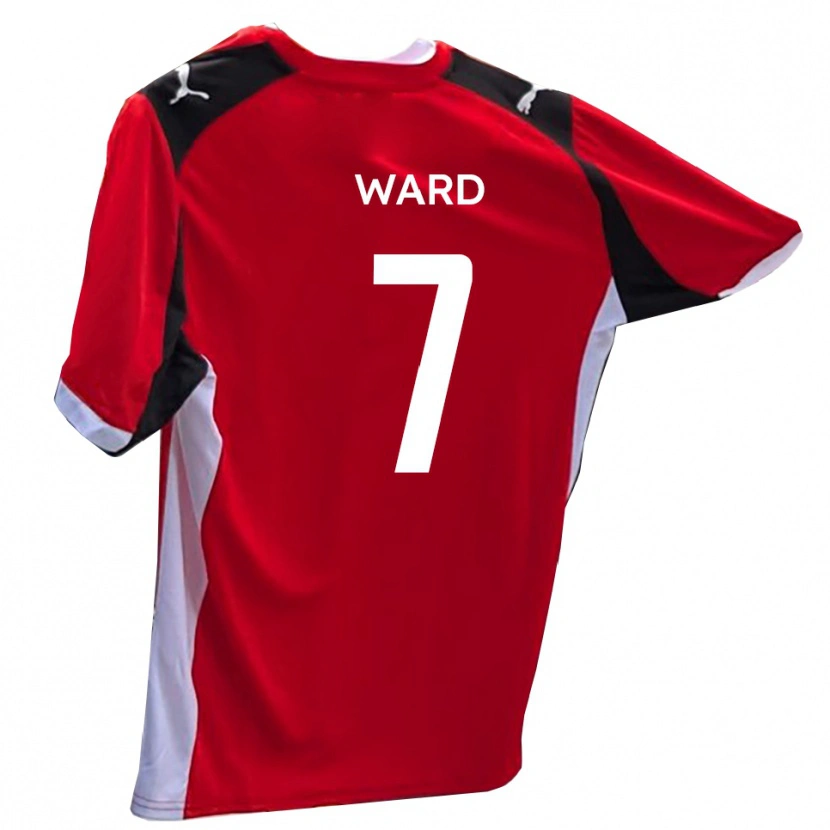 Danxen Dames Keaton Ward #7 Rood Wit Thuisshirt Thuistenue 2025/26 T-Shirt België