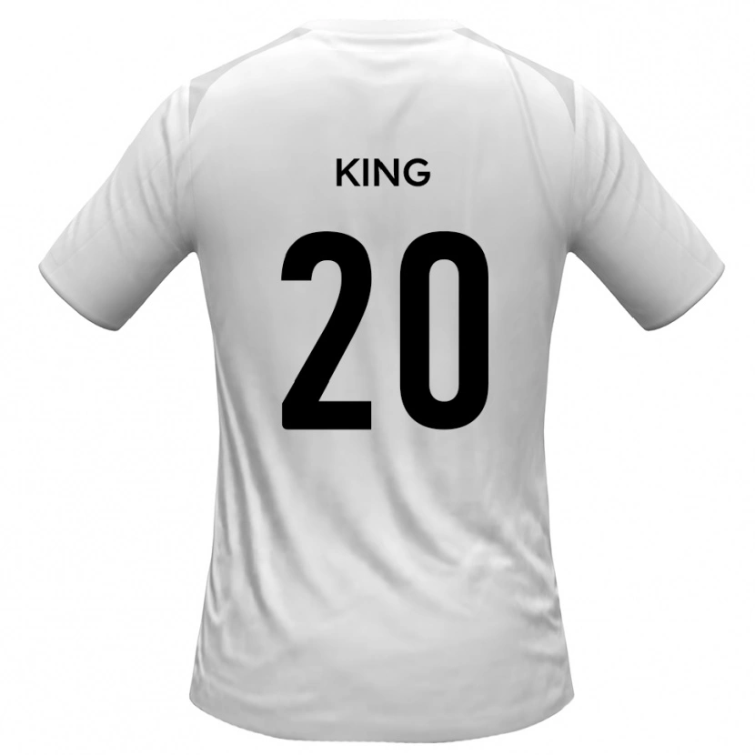 Danxen Dames Jeff King #20 Wit Grijs Thuisshirt Thuistenue 2025/26 T-Shirt België