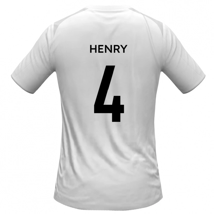 Danxen Dames Aaron Henry #4 Wit Grijs Thuisshirt Thuistenue 2025/26 T-Shirt België