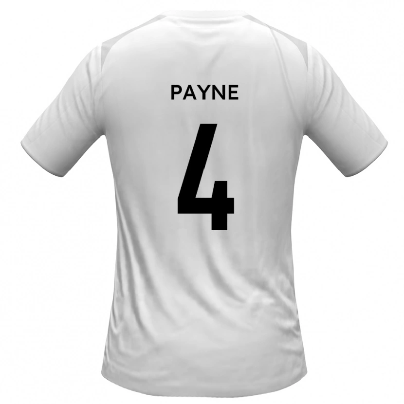 Danxen Dames Jack Payne #4 Wit Grijs Thuisshirt Thuistenue 2025/26 T-Shirt België