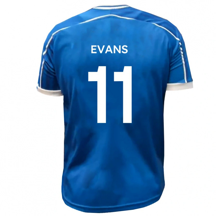 Danxen Dames Kieron Evans #11 Blauw Wit Thuisshirt Thuistenue 2025/26 T-Shirt België