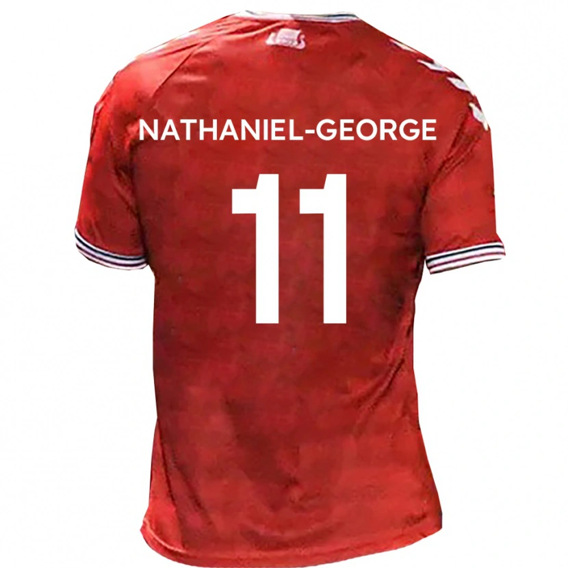 Danxen Dames Ashley Nathaniel-George #11 Rood Wit Thuisshirt Thuistenue 2025/26 T-Shirt België