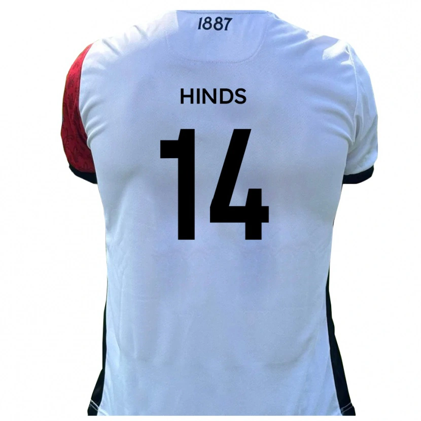 Danxen Dames Tariq Hinds #14 Rood Wit Thuisshirt Thuistenue 2025/26 T-Shirt België