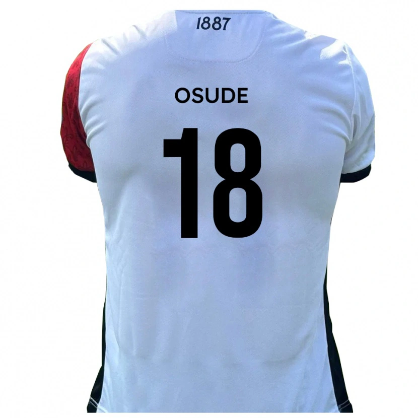 Danxen Dames Joshua Osude #18 Rood Wit Thuisshirt Thuistenue 2025/26 T-Shirt België