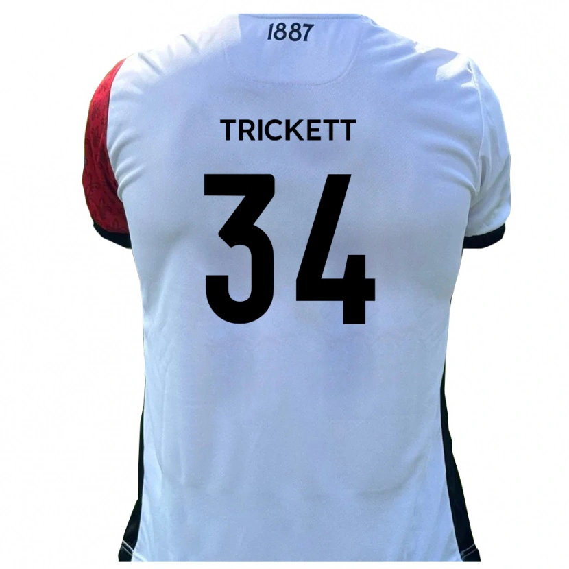 Danxen Dames Joden Trickett #34 Rood Wit Thuisshirt Thuistenue 2025/26 T-Shirt België