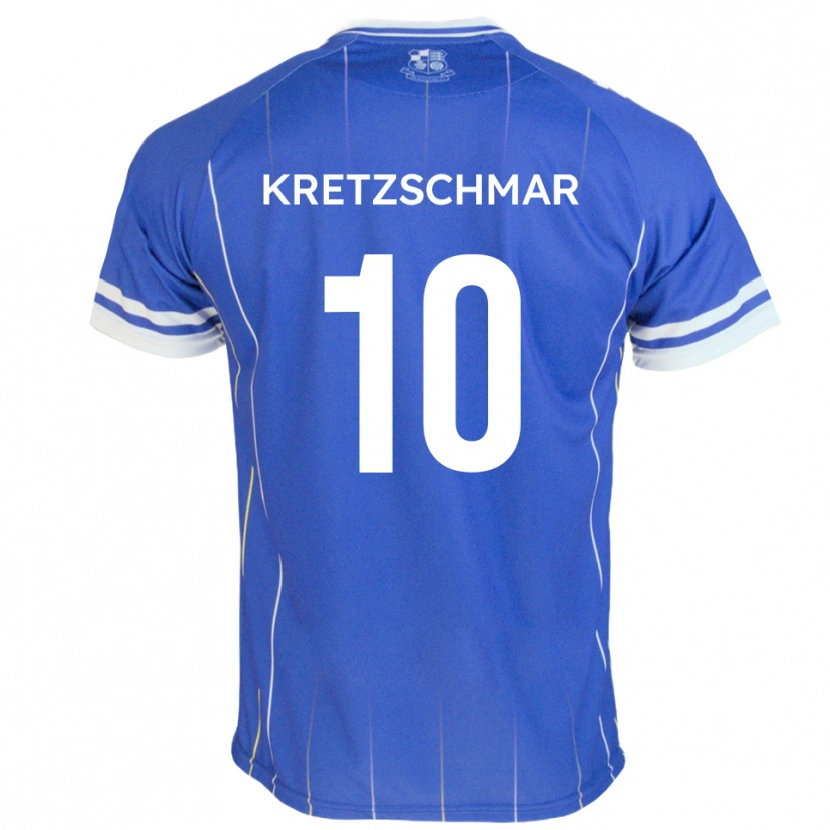 Danxen Dames Max Kretzschmar #10 Koningsblauw Thuisshirt Thuistenue 2025/26 T-Shirt België