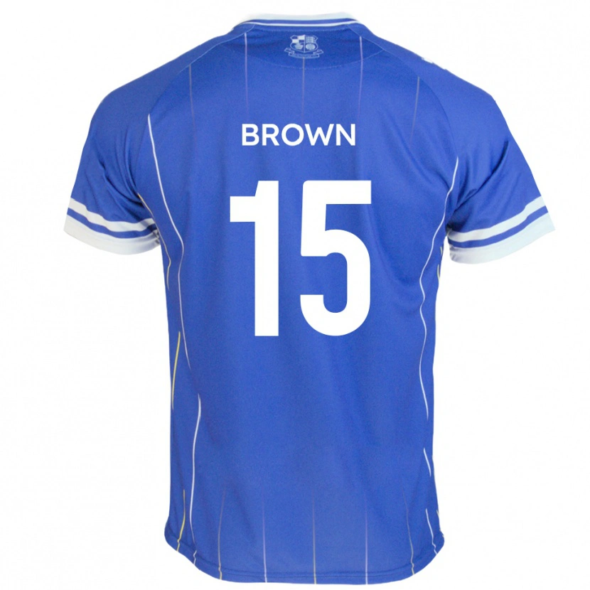 Danxen Dames Jed Brown #15 Koningsblauw Thuisshirt Thuistenue 2025/26 T-Shirt België