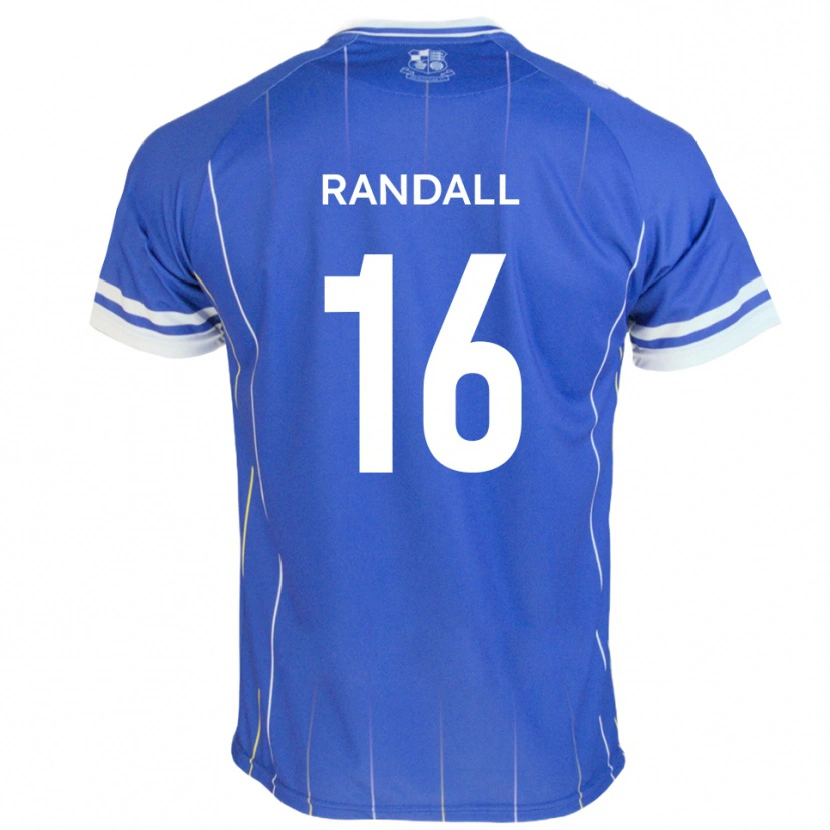Danxen Dames Will Randall #16 Koningsblauw Thuisshirt Thuistenue 2025/26 T-Shirt België