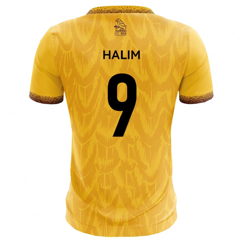 Danxen Dames Mehmet Halim #9 Geel Bruin Thuisshirt Thuistenue 2025/26 T-Shirt België