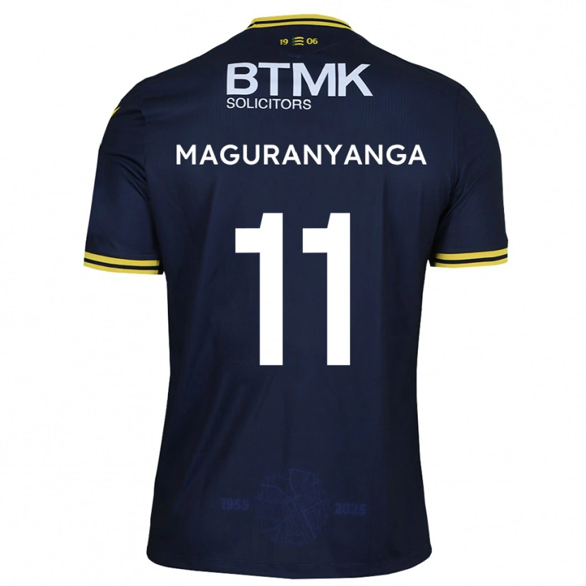 Danxen Dames Sisanda Maguranyanga #11 Marine Geel Thuisshirt Thuistenue 2025/26 T-Shirt België
