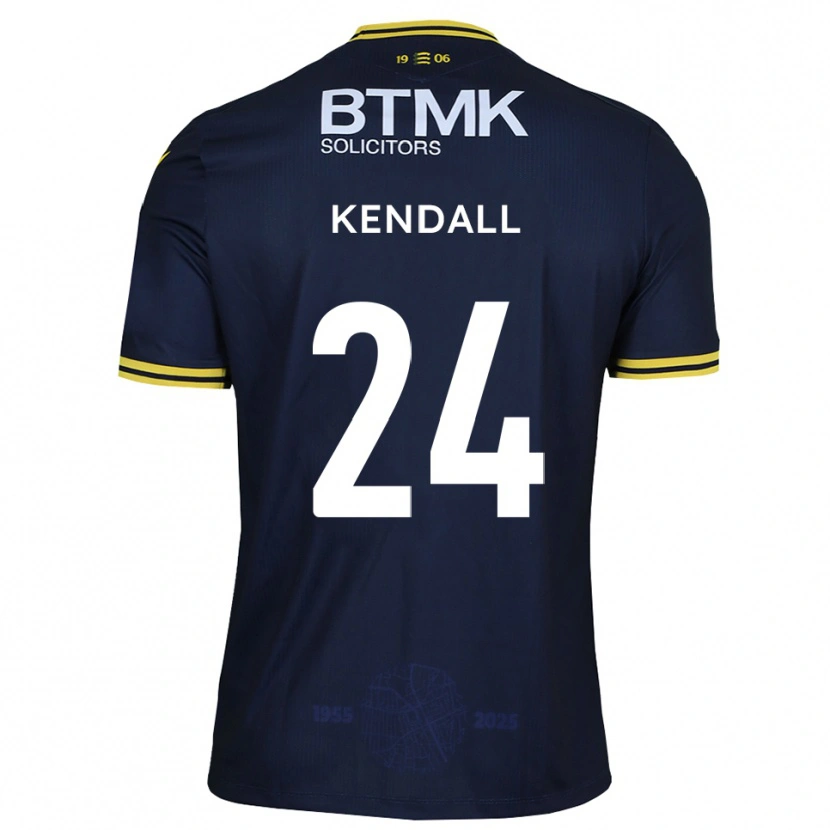 Danxen Dames Charley Kendall #24 Marine Geel Thuisshirt Thuistenue 2025/26 T-Shirt België