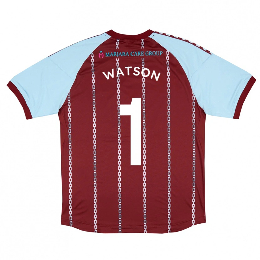 Danxen Dames Rory Watson #1 Hemelsblauw Roest Rood Thuisshirt Thuistenue 2025/26 T-Shirt België