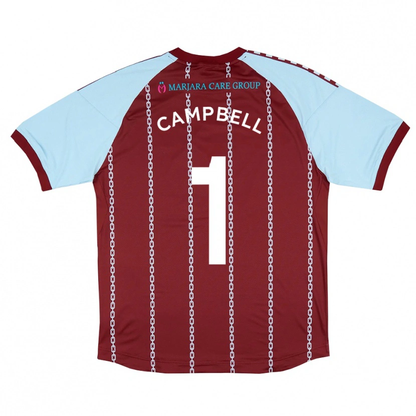 Danxen Dames Maison Campbell #1 Hemelsblauw Roest Rood Thuisshirt Thuistenue 2025/26 T-Shirt België