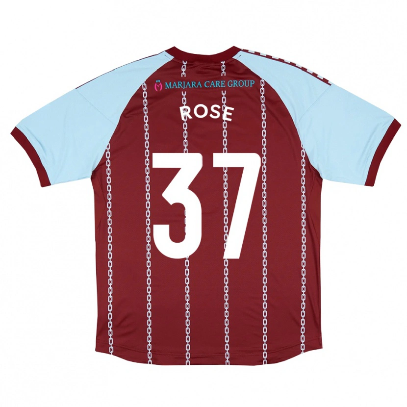 Danxen Dames Oliver Rose #37 Hemelsblauw Roest Rood Thuisshirt Thuistenue 2025/26 T-Shirt België