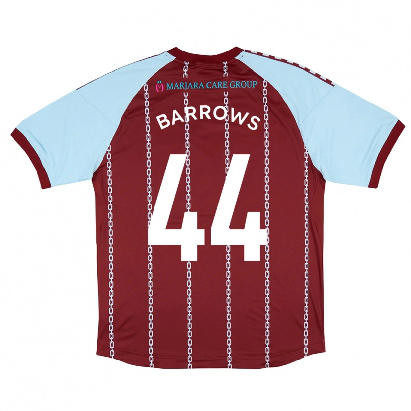 Danxen Dames Ross Barrows #44 Hemelsblauw Roest Rood Thuisshirt Thuistenue 2025/26 T-Shirt België