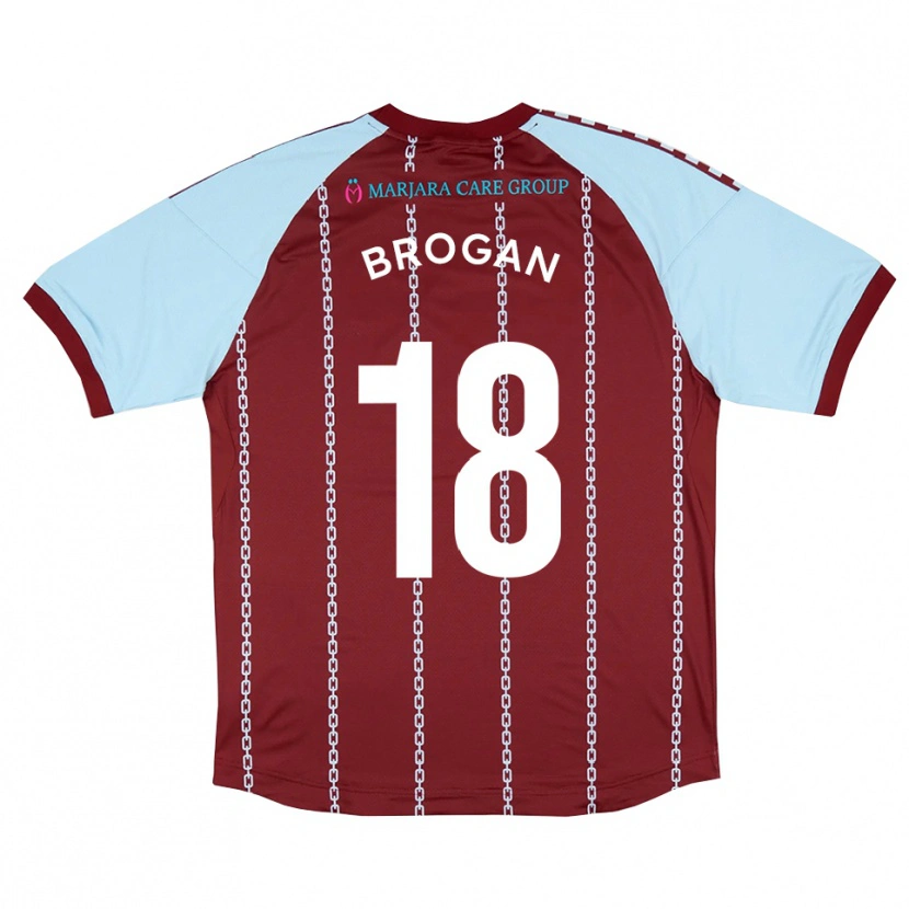 Danxen Dames Max Brogan #18 Hemelsblauw Roest Rood Thuisshirt Thuistenue 2025/26 T-Shirt België