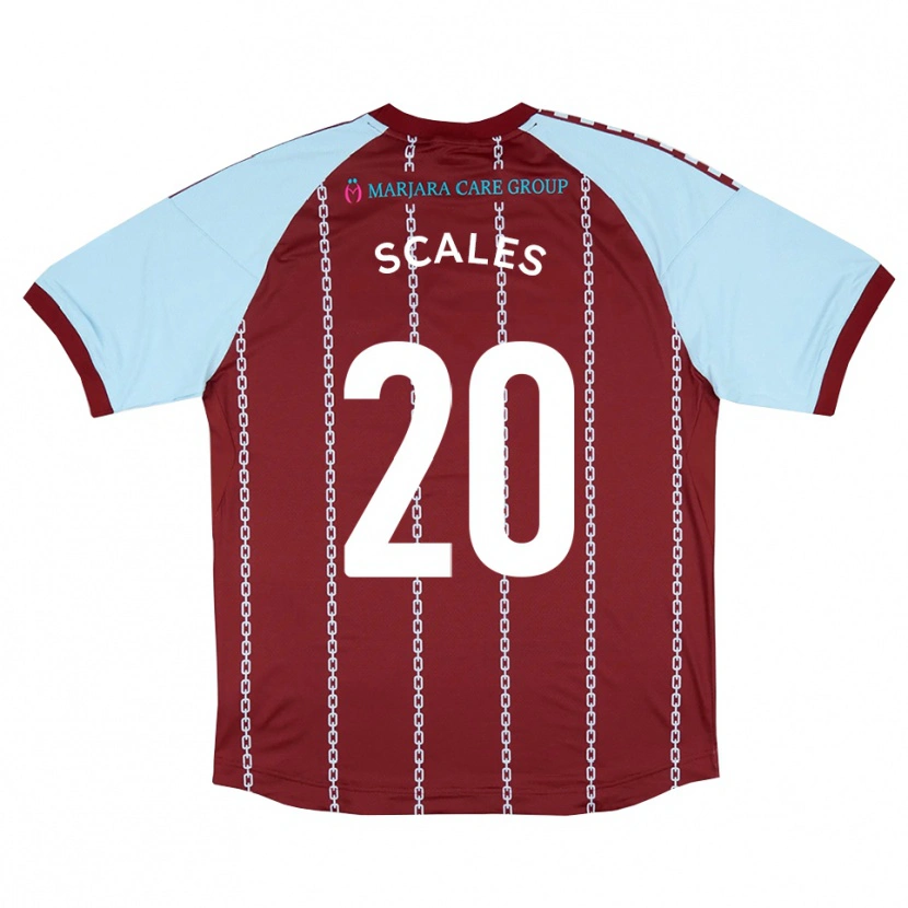Danxen Dames Kian Scales #20 Hemelsblauw Roest Rood Thuisshirt Thuistenue 2025/26 T-Shirt België