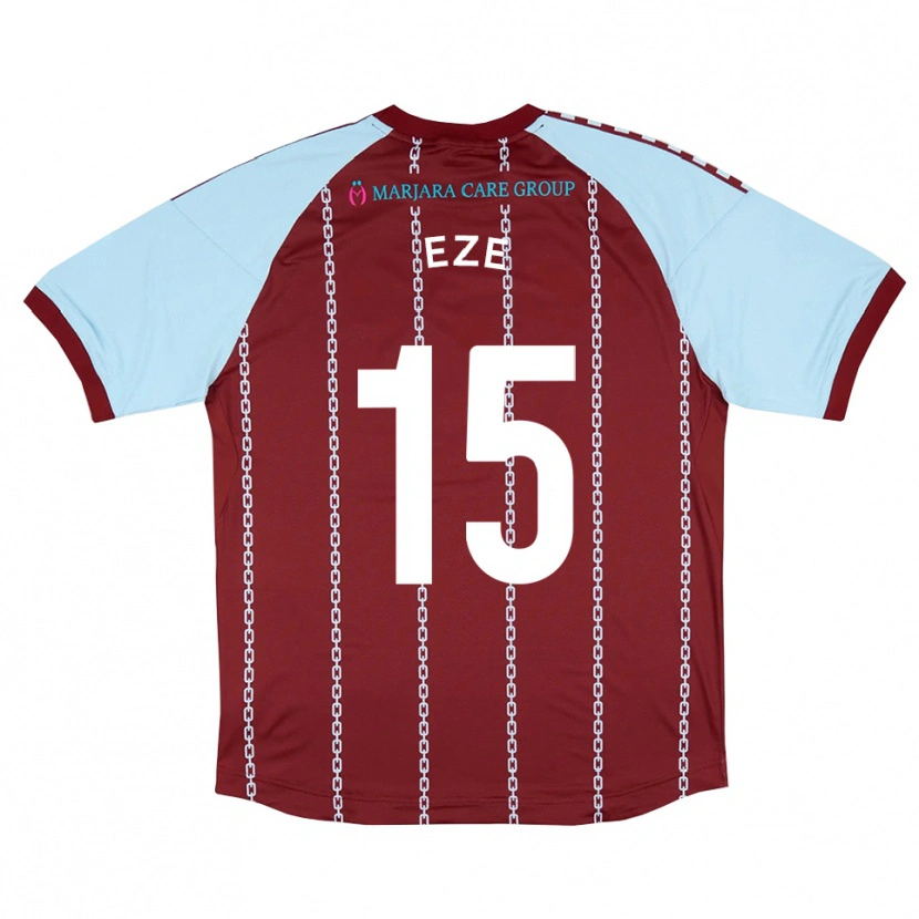 Danxen Dames Dubem Eze #15 Hemelsblauw Roest Rood Thuisshirt Thuistenue 2025/26 T-Shirt België