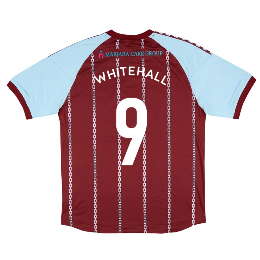 Danxen Dames Danny Whitehall #9 Hemelsblauw Roest Rood Thuisshirt Thuistenue 2025/26 T-Shirt België
