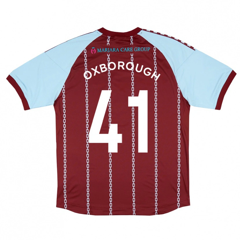 Danxen Dames Ewan Oxborough #41 Hemelsblauw Roest Rood Thuisshirt Thuistenue 2025/26 T-Shirt België