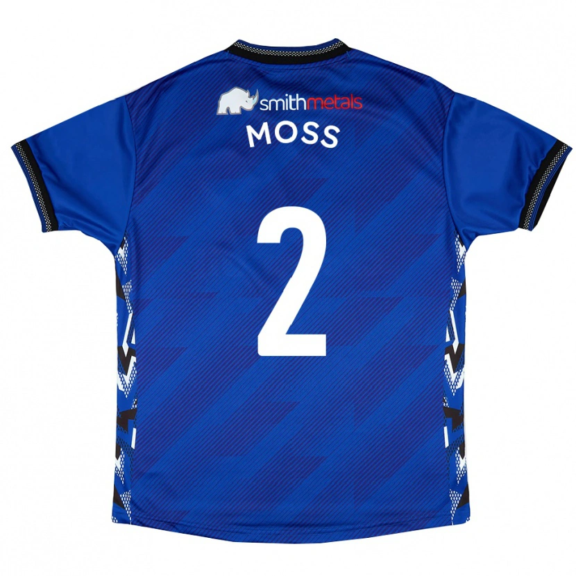 Danxen Dames Dan Moss #2 Blauw Wit Thuisshirt Thuistenue 2025/26 T-Shirt België