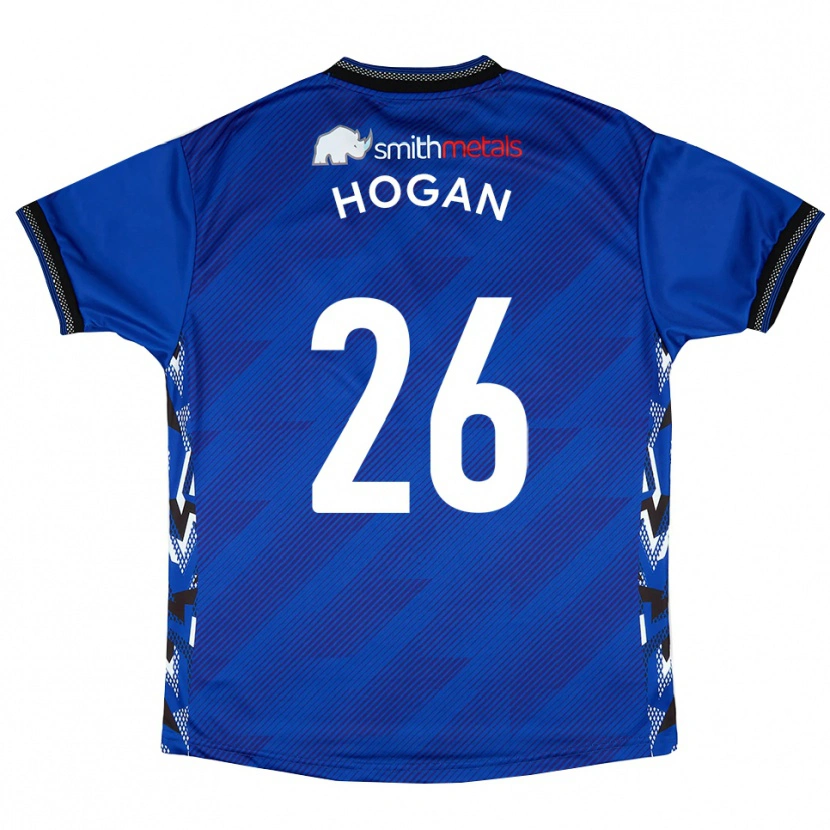 Danxen Dames Liam Hogan #26 Blauw Wit Thuisshirt Thuistenue 2025/26 T-Shirt België