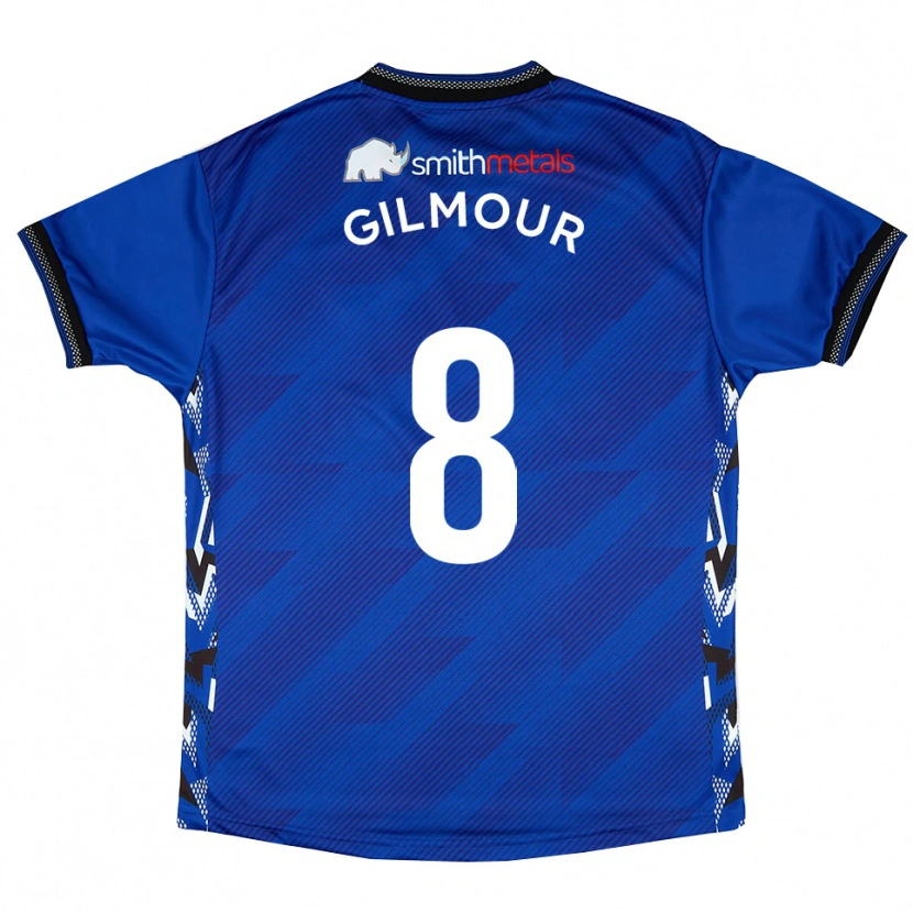 Danxen Dames Harvey Gilmour #8 Blauw Wit Thuisshirt Thuistenue 2025/26 T-Shirt België