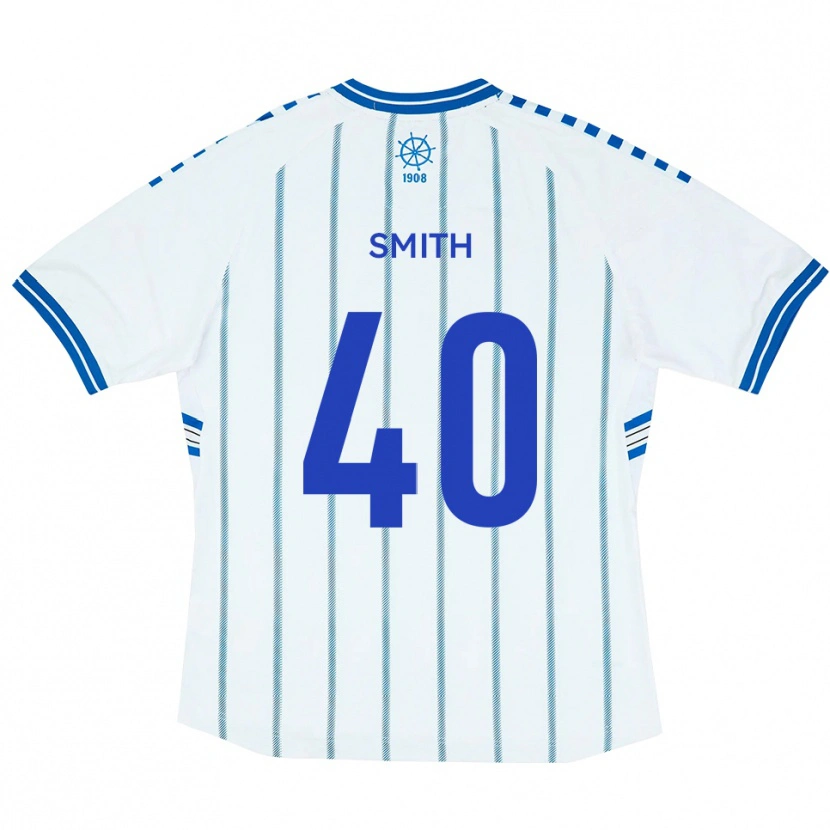 Danxen Dames Adam Smith #40 Wit Blauw Thuisshirt Thuistenue 2025/26 T-Shirt België