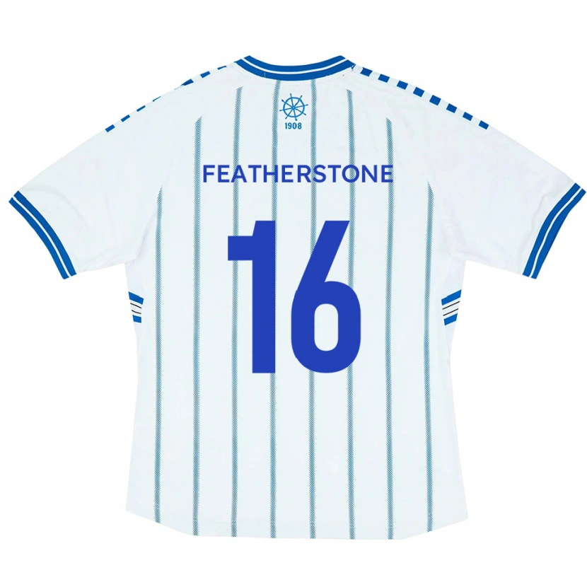 Danxen Dames Nicky Featherstone #16 Wit Blauw Thuisshirt Thuistenue 2025/26 T-Shirt België