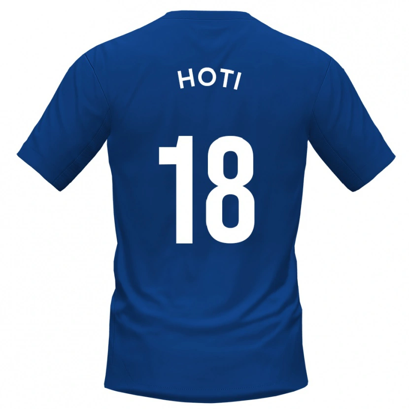 Danxen Dames Florent Hoti #18 Blauw Wit Thuisshirt Thuistenue 2025/26 T-Shirt België