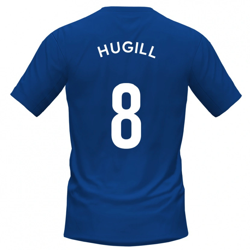 Danxen Dames Will Hugill #8 Blauw Wit Thuisshirt Thuistenue 2025/26 T-Shirt België