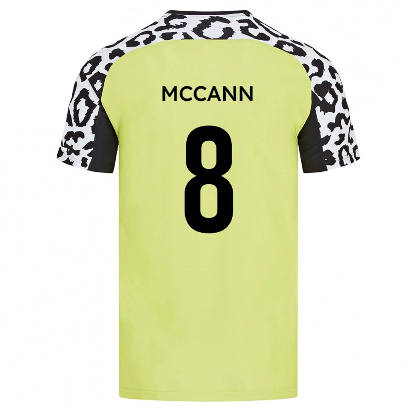 Danxen Dames Charlie Mccann #8 Fluorescerend Geel Thuisshirt Thuistenue 2025/26 T-Shirt België