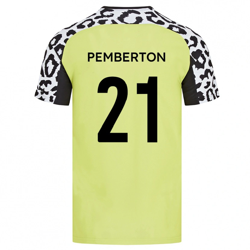 Danxen Dames Tre Pemberton #21 Fluorescerend Geel Thuisshirt Thuistenue 2025/26 T-Shirt België