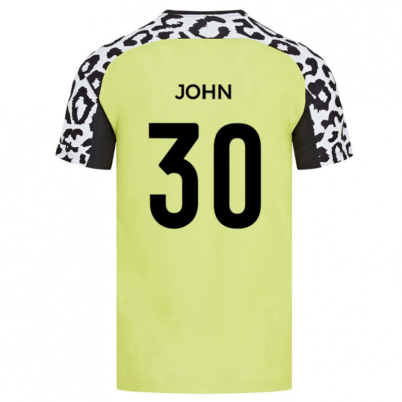 Danxen Dames Dylan John #30 Fluorescerend Geel Thuisshirt Thuistenue 2025/26 T-Shirt België
