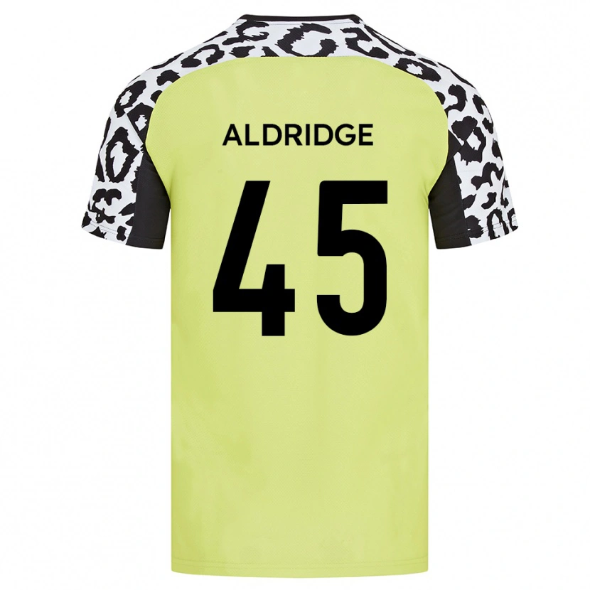 Danxen Dames Jesse Aldridge #45 Fluorescerend Geel Thuisshirt Thuistenue 2025/26 T-Shirt België