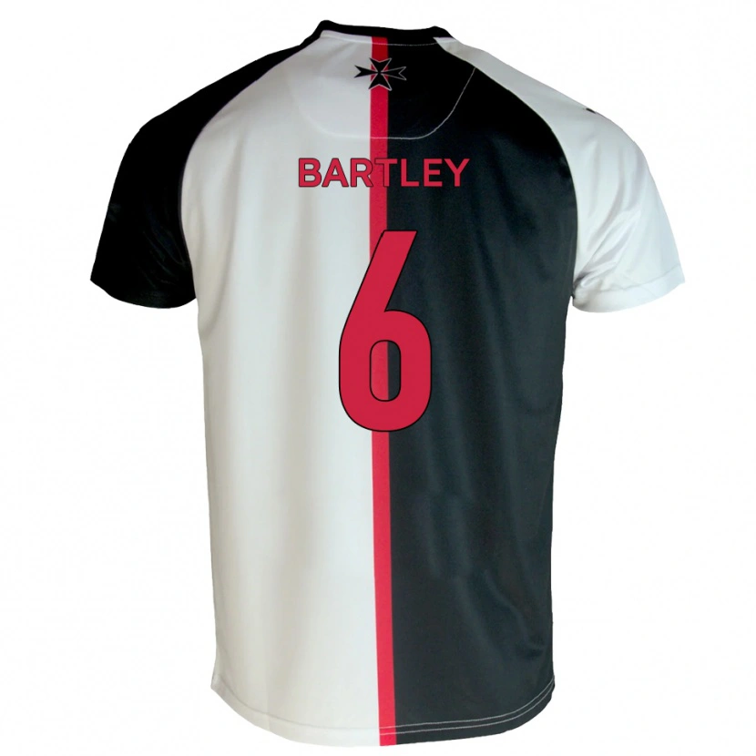 Danxen Dames Ryan Bartley #6 Wit Zwart Thuisshirt Thuistenue 2025/26 T-Shirt België