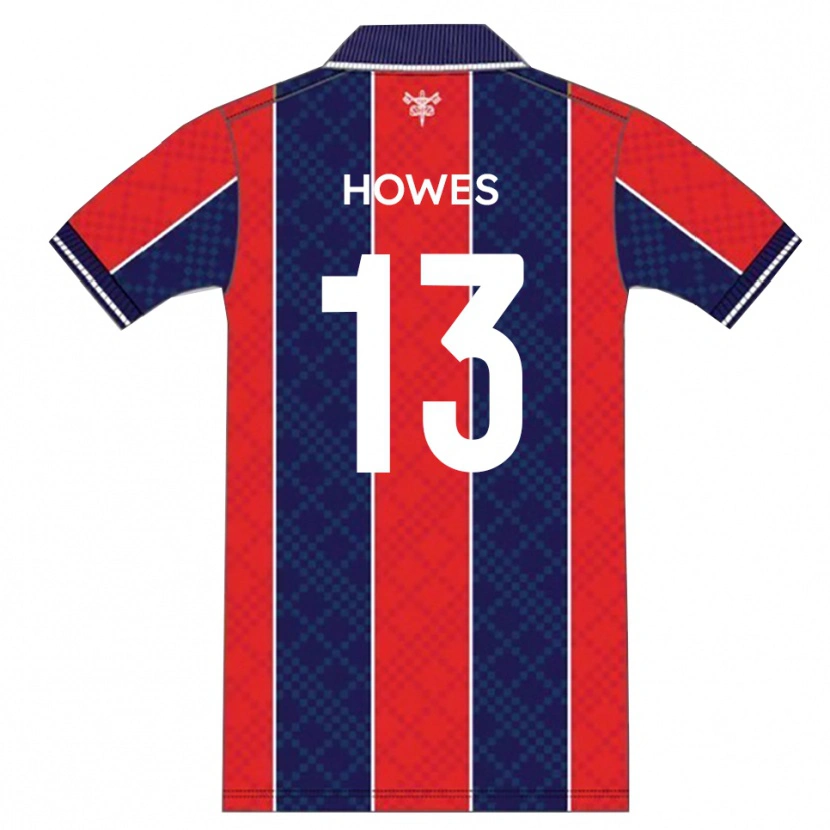 Danxen Dames Sam Howes #13 Rood Marine Thuisshirt Thuistenue 2025/26 T-Shirt België