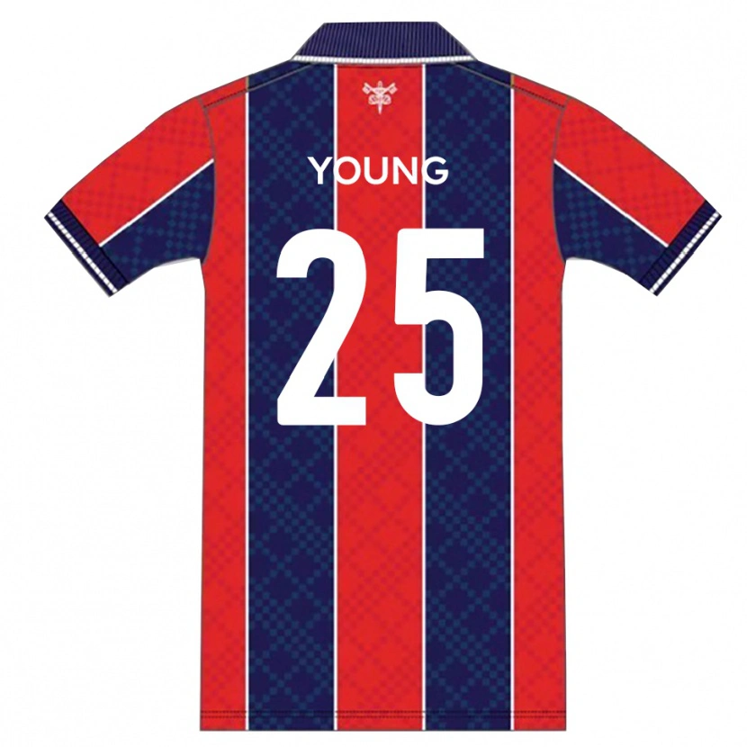 Danxen Dames Reggie Young #25 Rood Marine Thuisshirt Thuistenue 2025/26 T-Shirt België