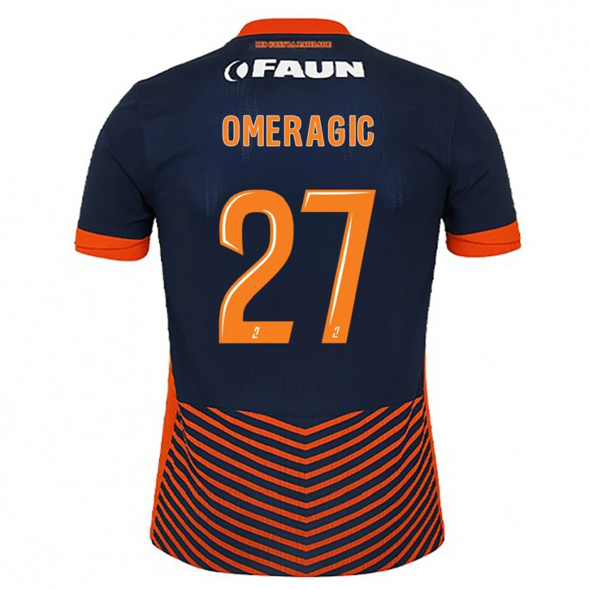 Danxen Dames Becir Omeragic #27 Middernachtblauw Oranje Thuisshirt Thuistenue 2025/26 T-Shirt België