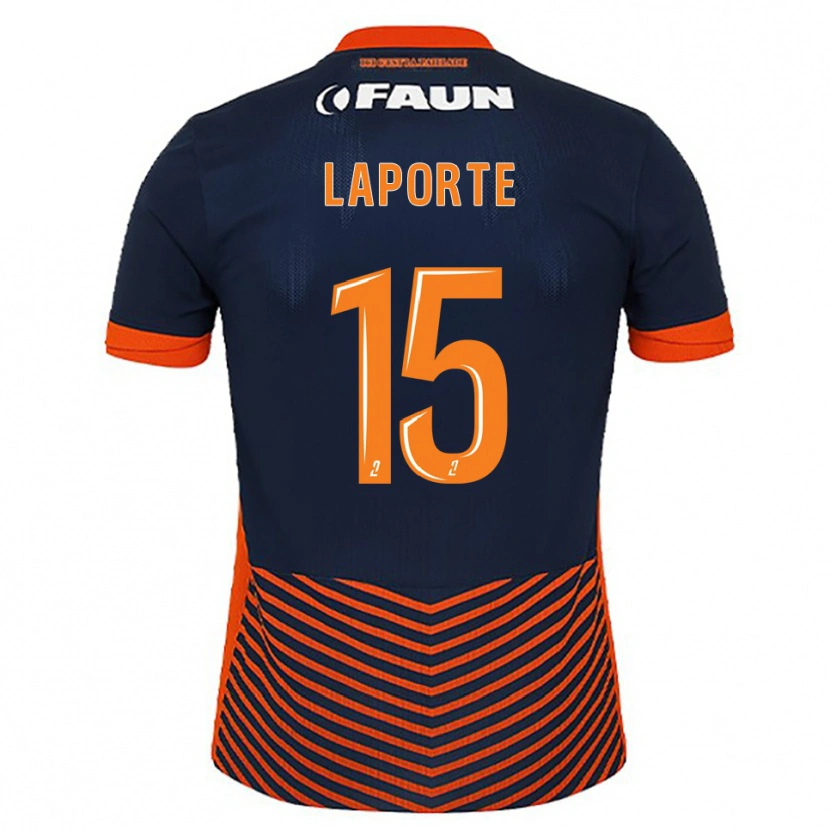 Danxen Dames Julien Laporte #15 Middernachtblauw Oranje Thuisshirt Thuistenue 2025/26 T-Shirt België
