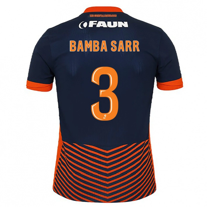 Danxen Dames Mamadou Bamba Sarr #3 Middernachtblauw Oranje Thuisshirt Thuistenue 2025/26 T-Shirt België